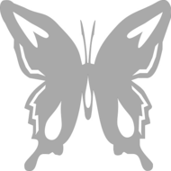 Reflexný motív - motýľ
