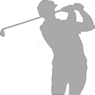 Reflexný motív - golfista 2