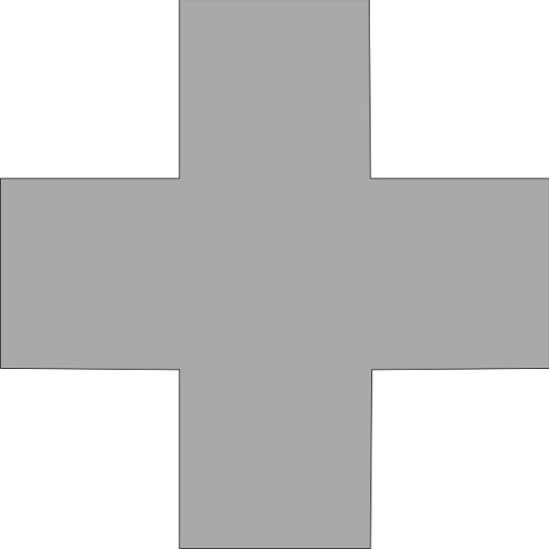 Reflexný motív - kríž